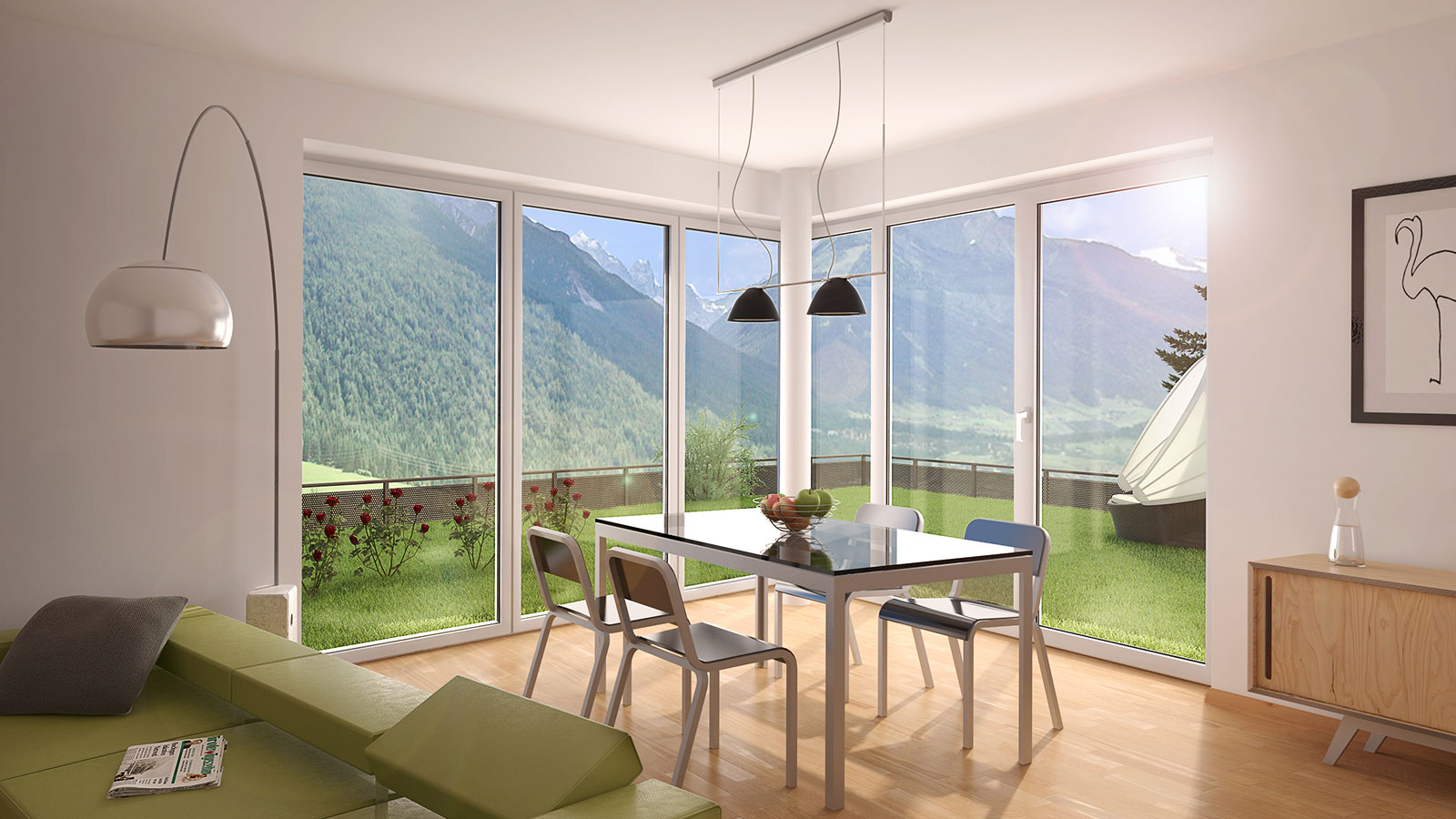 Visualisierung Wohnanlage Telfes