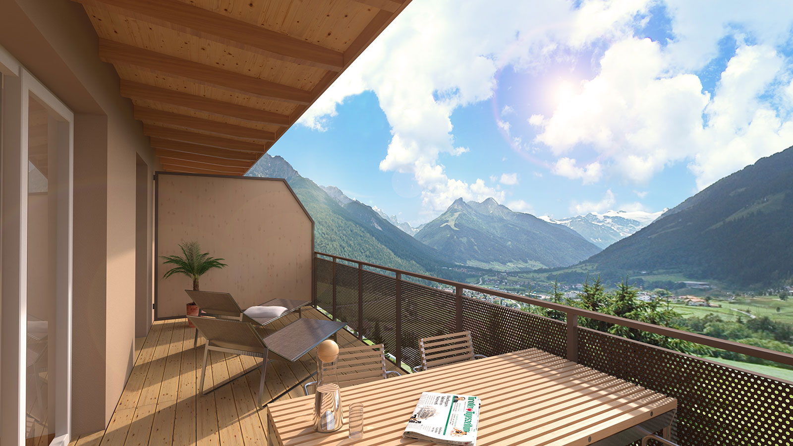 Visualisierung Wohnanlage Terfens