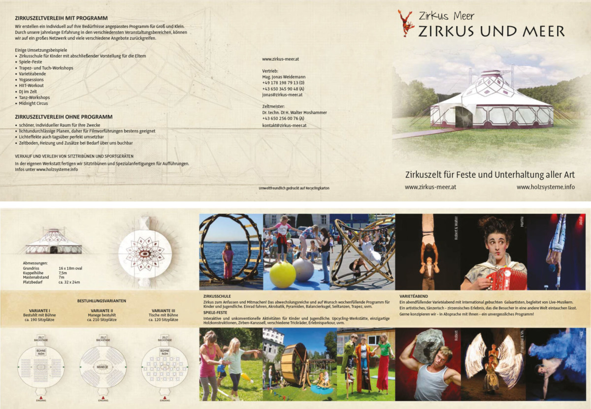 Folder Zelt Zirkus Meer